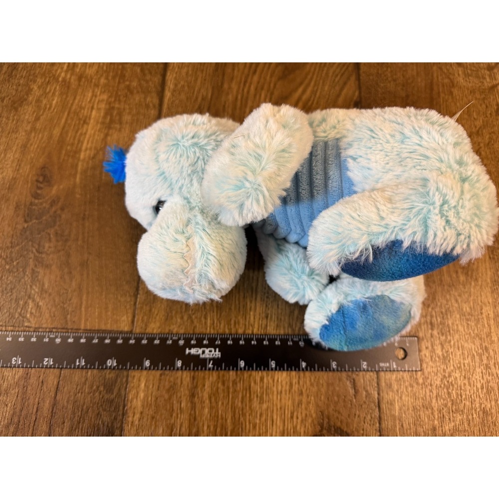 Kellytoy Plush Dinosaur Blue Ribbed Belly 2017 Stuffed Animal 10 Inch Dino Lovey - Picture 8 of 9